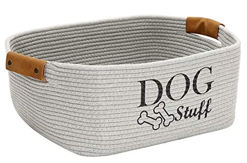 Gray Cotton Dog Toy Storage Bin P67098