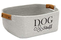Gray Cotton Dog Toy Storage Bin P67098