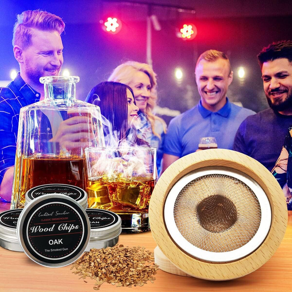 Cocktail Smoker Kit with Torch & 4 Flavors of Wood Chips, Pack of 2 H740