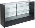 6' Black Melamine & Tempered Glass Retail Counter E762