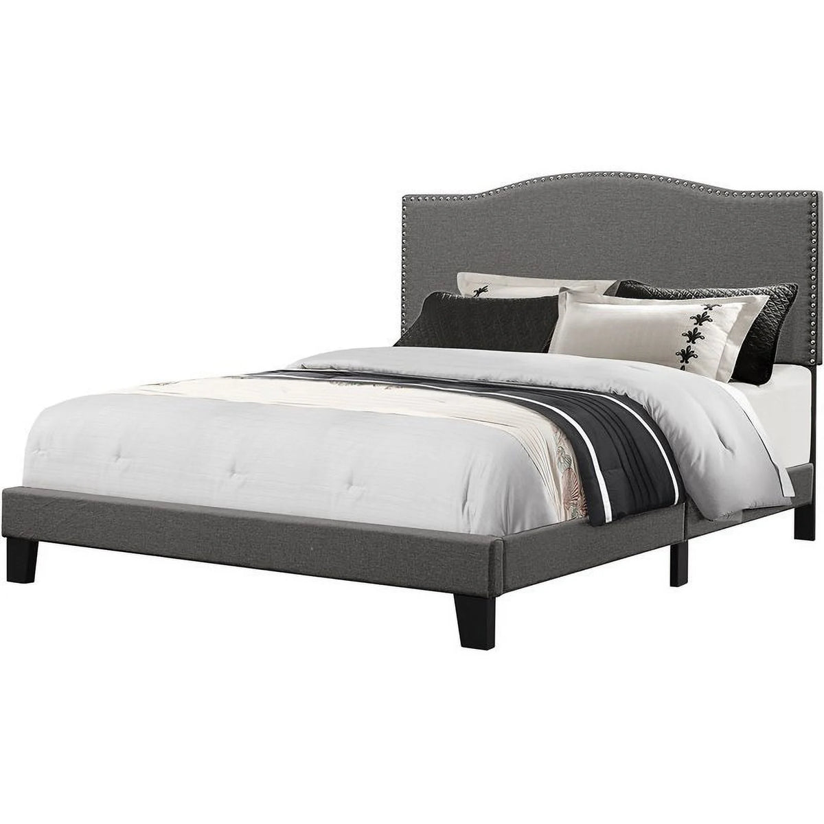 Upholstered Hardwood Queen Bed T698252