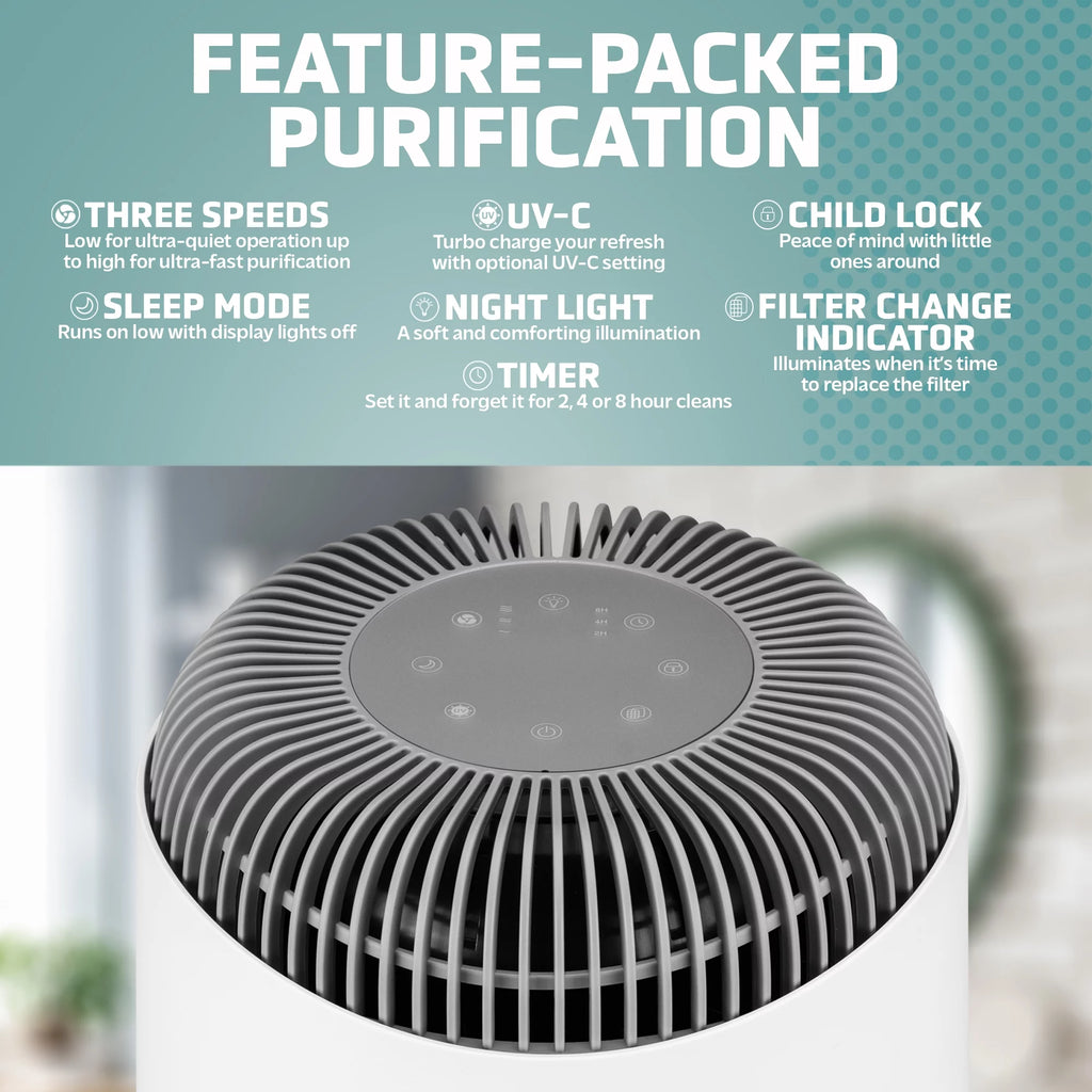 Air Purifier with HEPA Filter, UV-C, 1095 Sq. ft. H7324