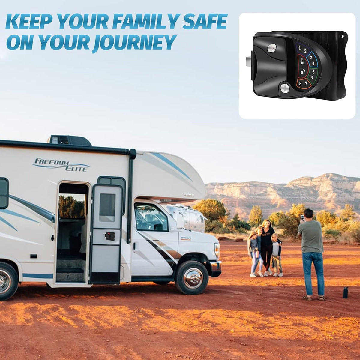 RV Keyless Entry Door Lock with Deadbolt and Silent Mode K632