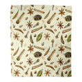 Light Beige Flannel Throw Blanket 50x60 Inches C7504