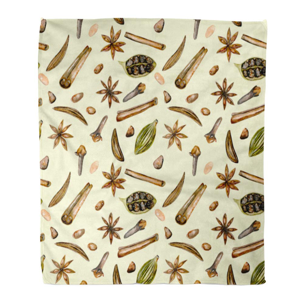 Light Beige Flannel Throw Blanket 50x60 Inches C7504