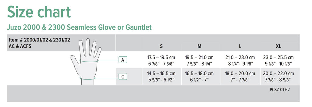 Soft Seamless Glove Left 20-30 mmHg Black Small T7062