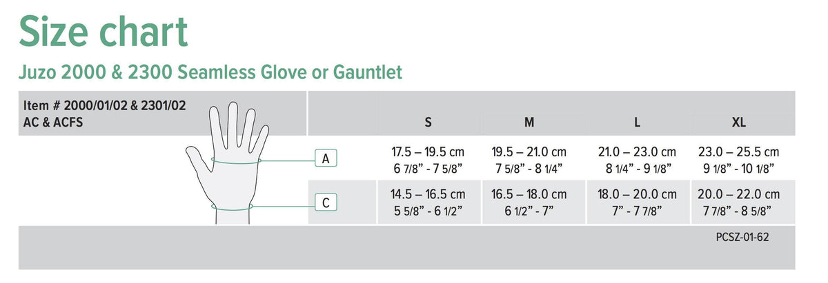 Soft Seamless Glove Left 20-30 mmHg Black Small T7062