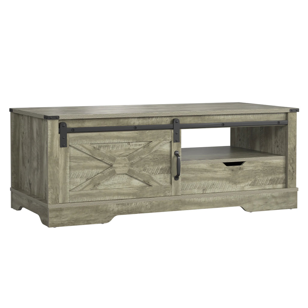 Light Gray Rectangular Coffee Table E28225