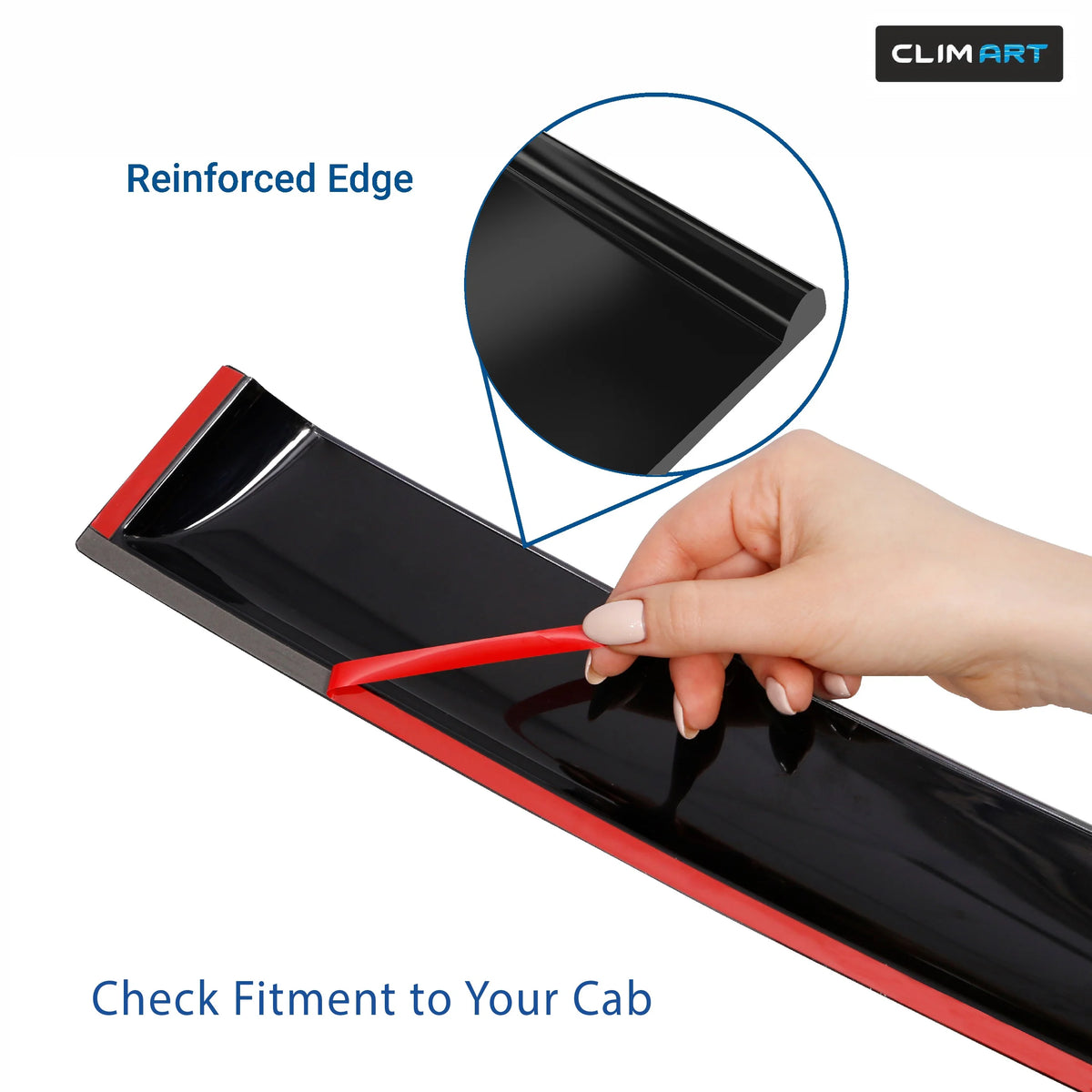 Rain Guards for Chevrolet Silverado 2014-2018 Crew Cab, Tape-on Window Deflectors, 4 pcs. L56677