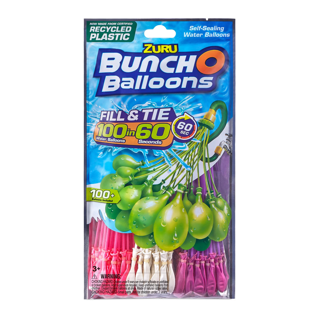 100 Rapid-Filling Self-Sealing Water Balloons 3 Pack Y402
