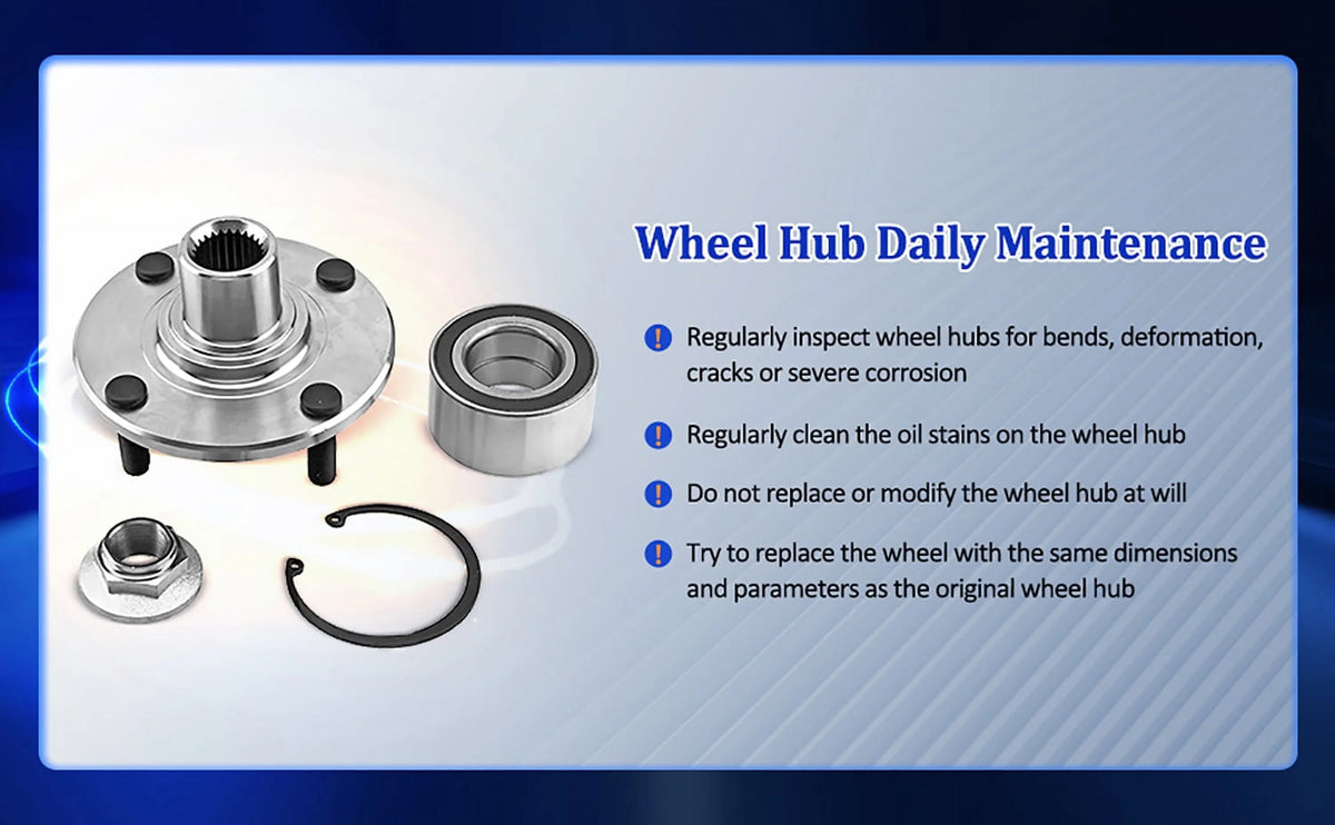 Pair Rear Wheel Hub and Bearing Assembly for 2002-2006 Mitsubishi Lancer L697509