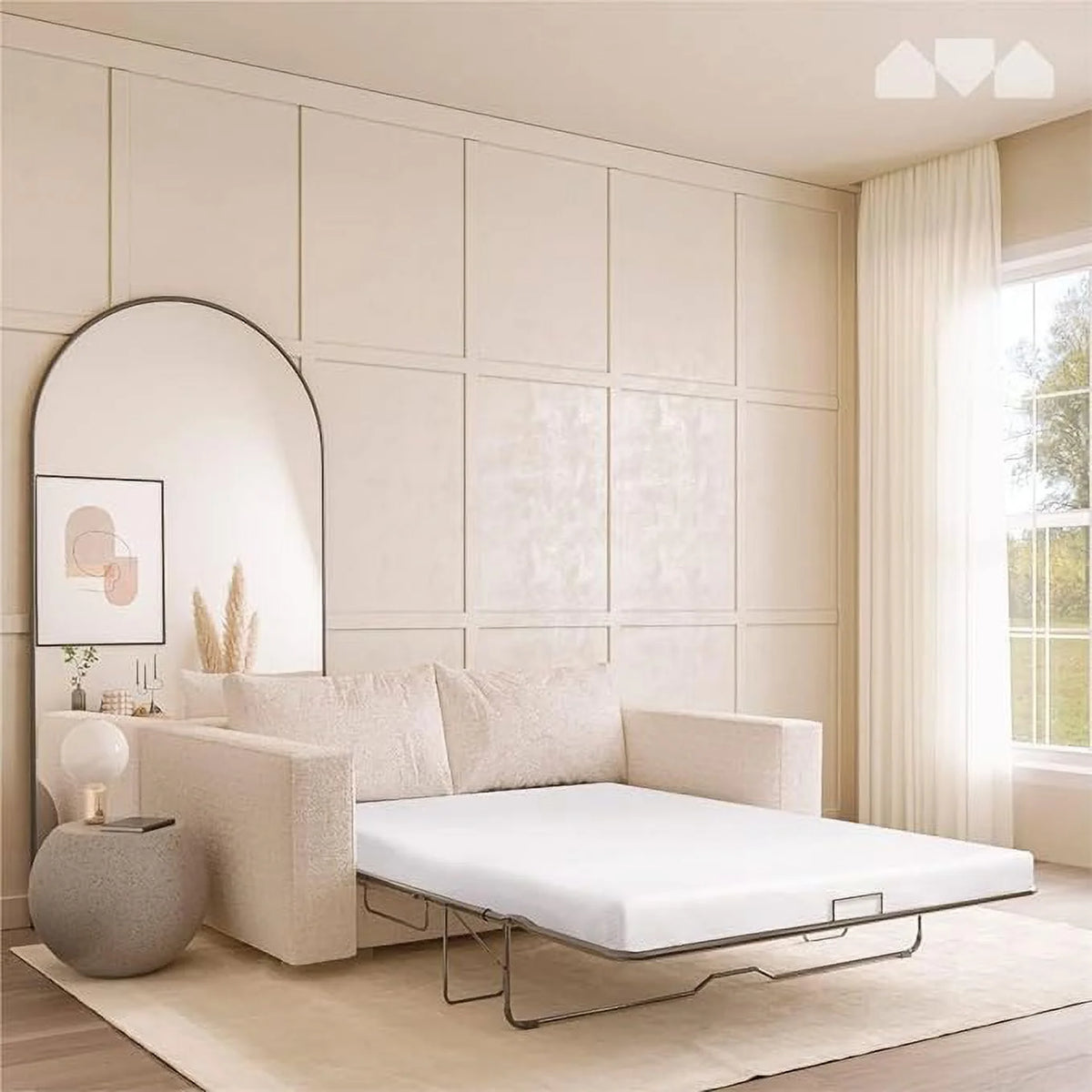 Memory Foam Replacement Mattress for Queen Size Sleeper Sofa Bed W441