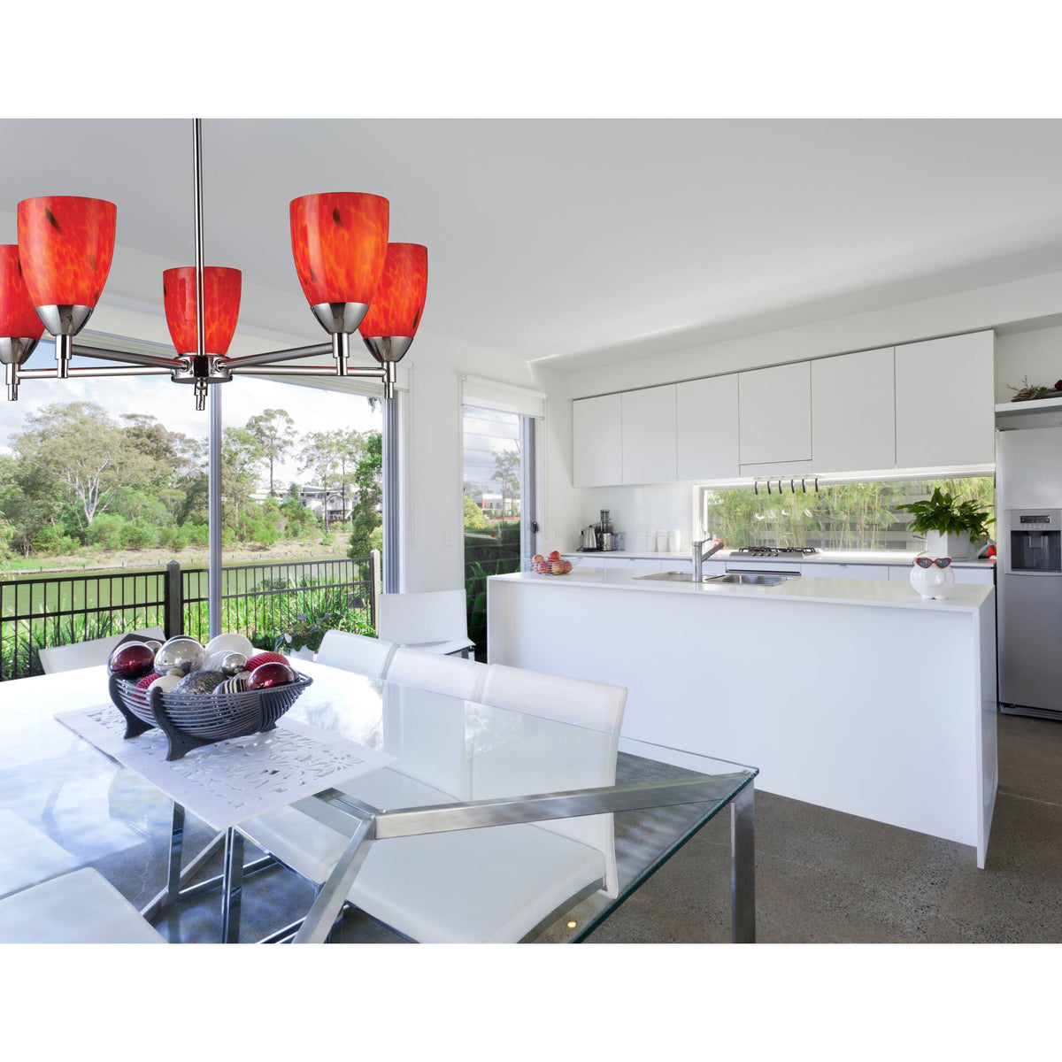 Polished Chrome 1-Light Sconce with Sandy Glass K974098