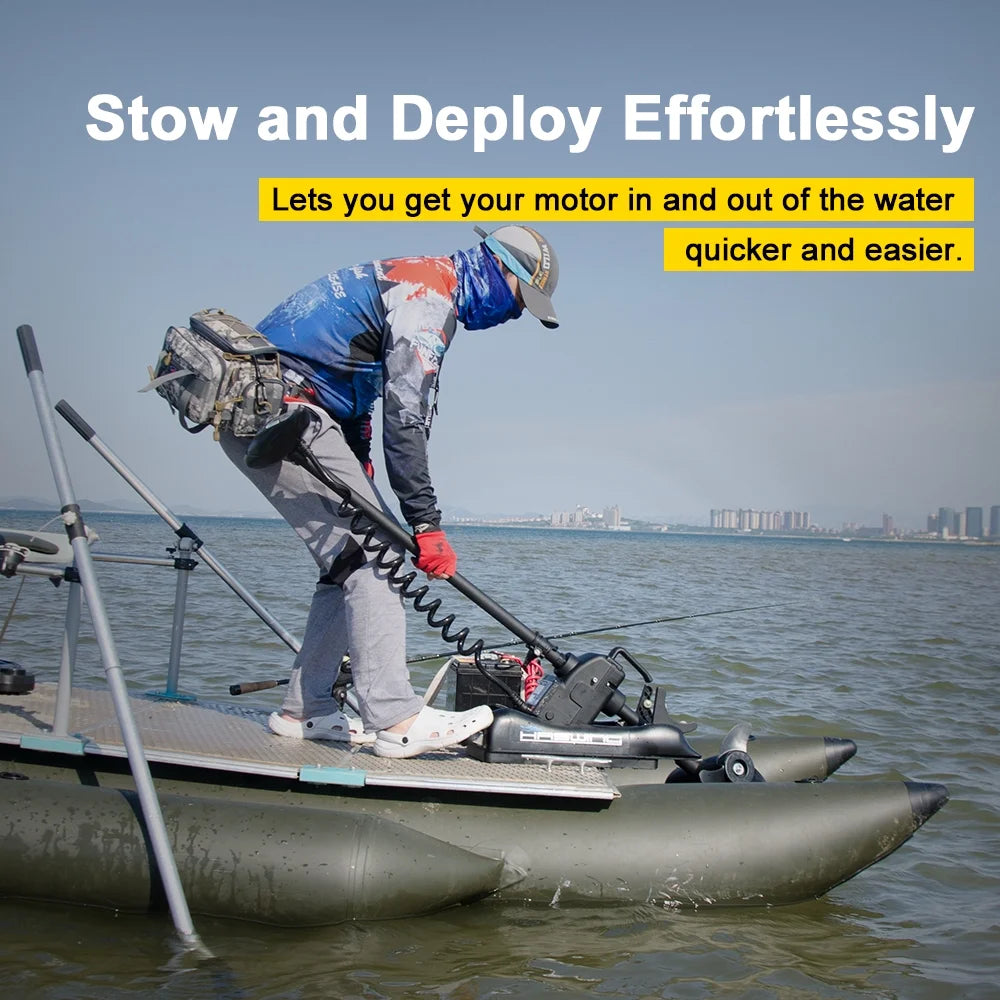 12V 55LBS 54inch Bow Mount Trolling Motor with Wireless Remote Control N251630