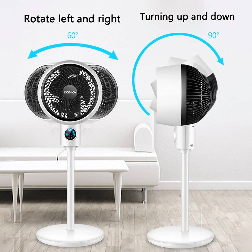 Electric Fan Floor Standing Swing Head Air Circulation Fan Remote Control T923