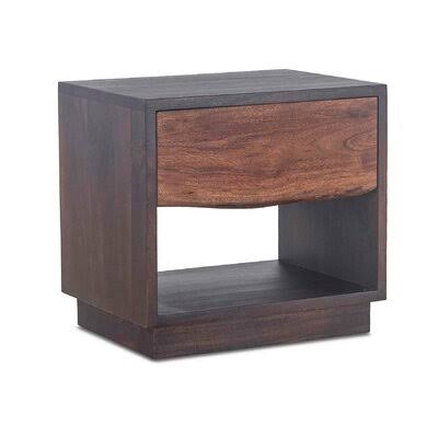 Acacia Wood 1 Drawer Nightstand W637