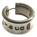 Silver 925 Wide Hoop Earrings W921