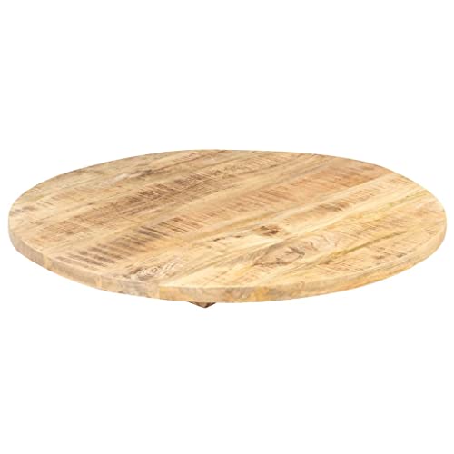 Solid Reclaimed Wood Round Table Top 15.7" E93551