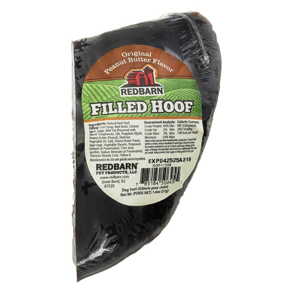 Peanut Butter Filled Hoof Dog Treat U2253
