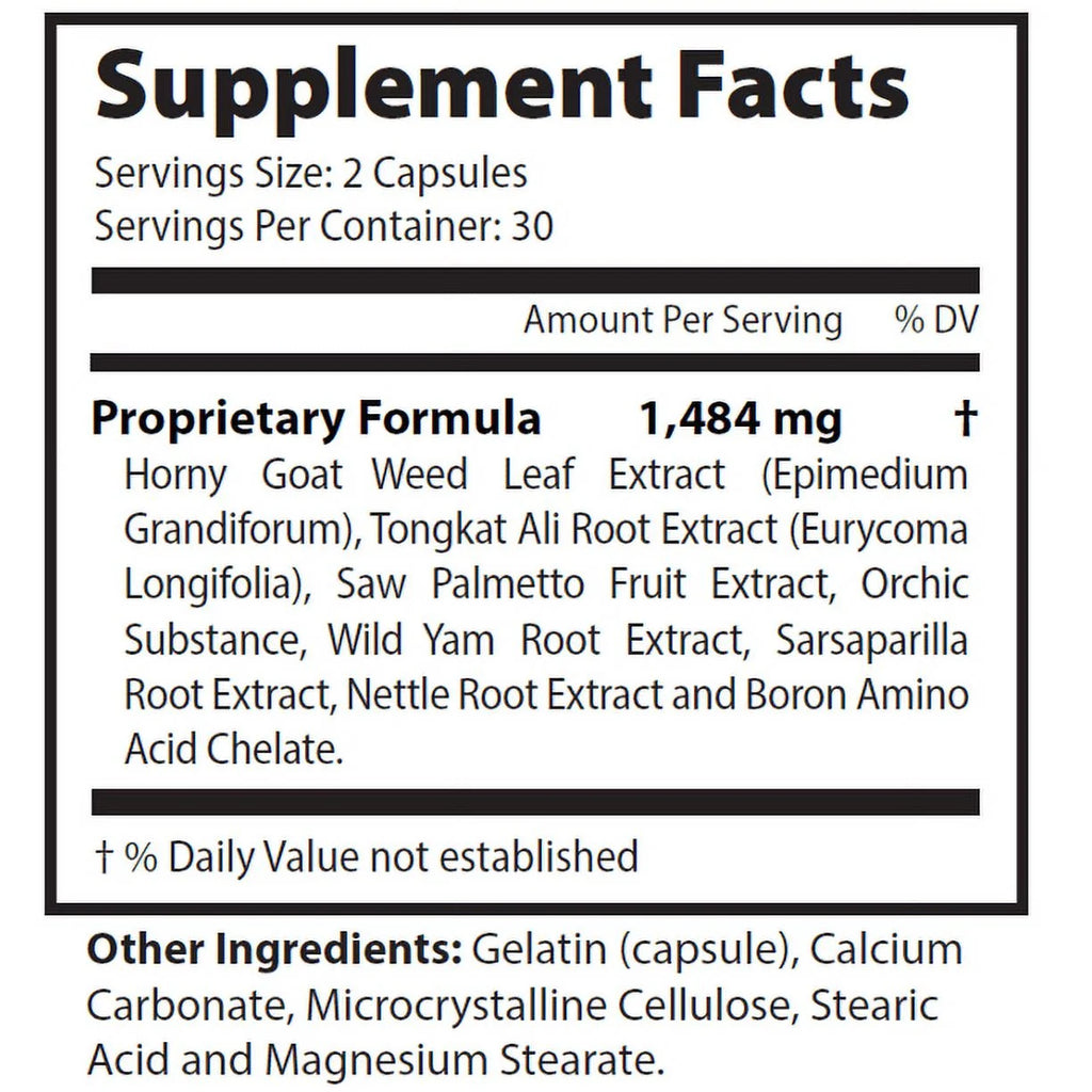 Men’s Health Supplement 1484mg 120 Capsules E460