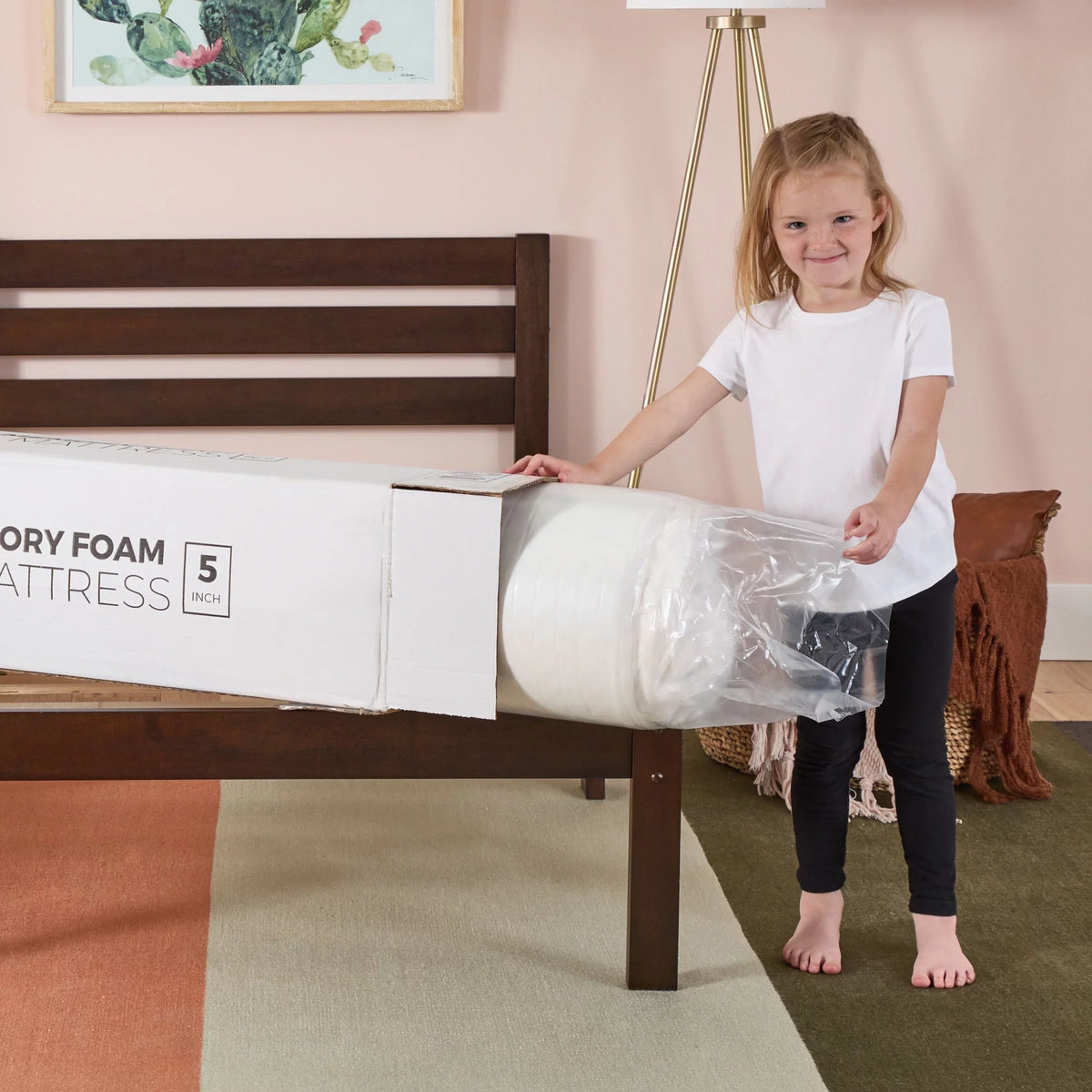5 Gel Memory Foam Mattress, Twin D171658