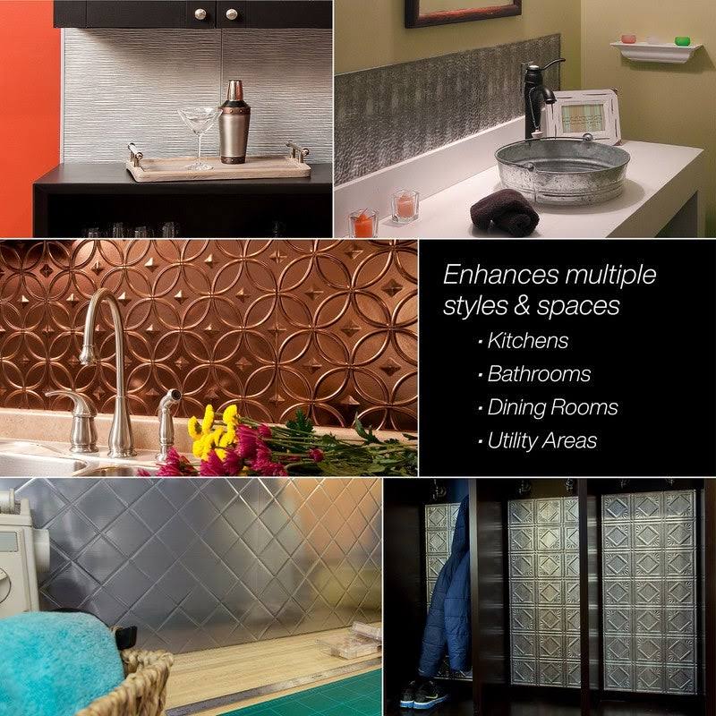 Gloss White Backsplash Kit K983