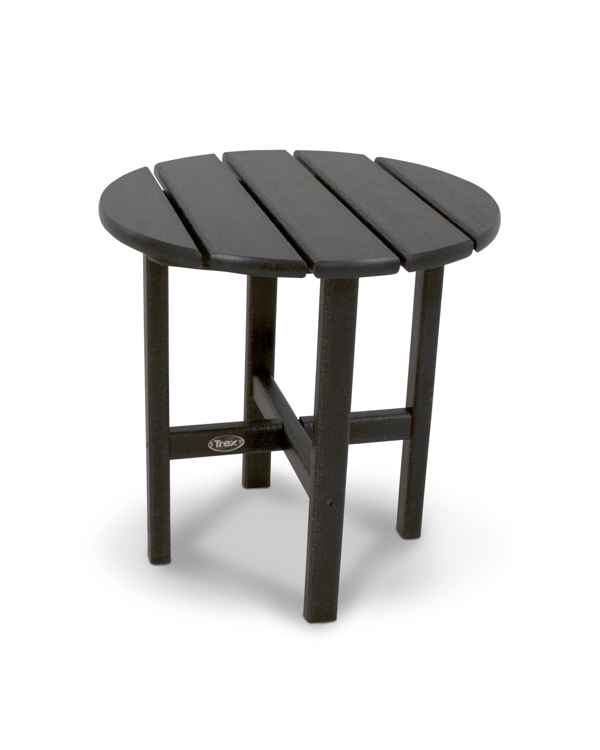 Charcoal Black Round Side Table D6211