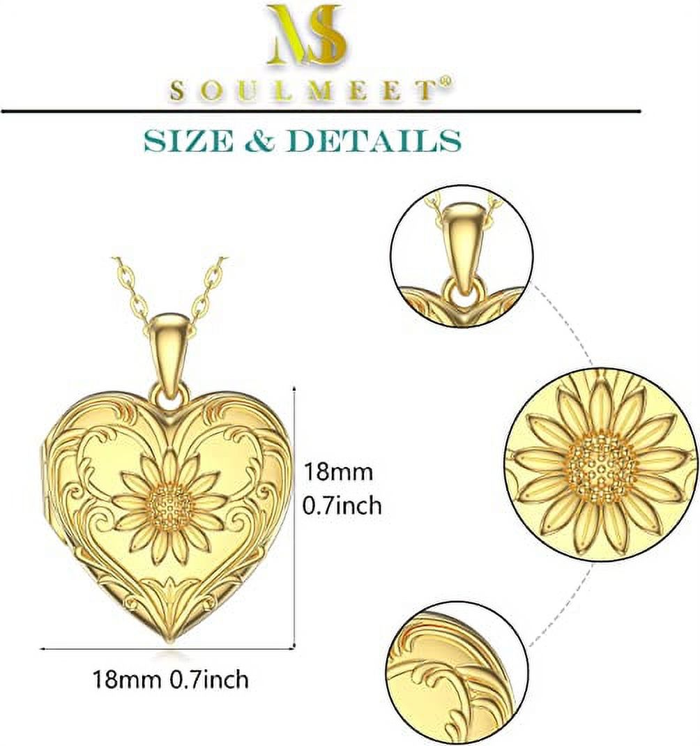 Sterling Silver Heart Locket Necklace H629241