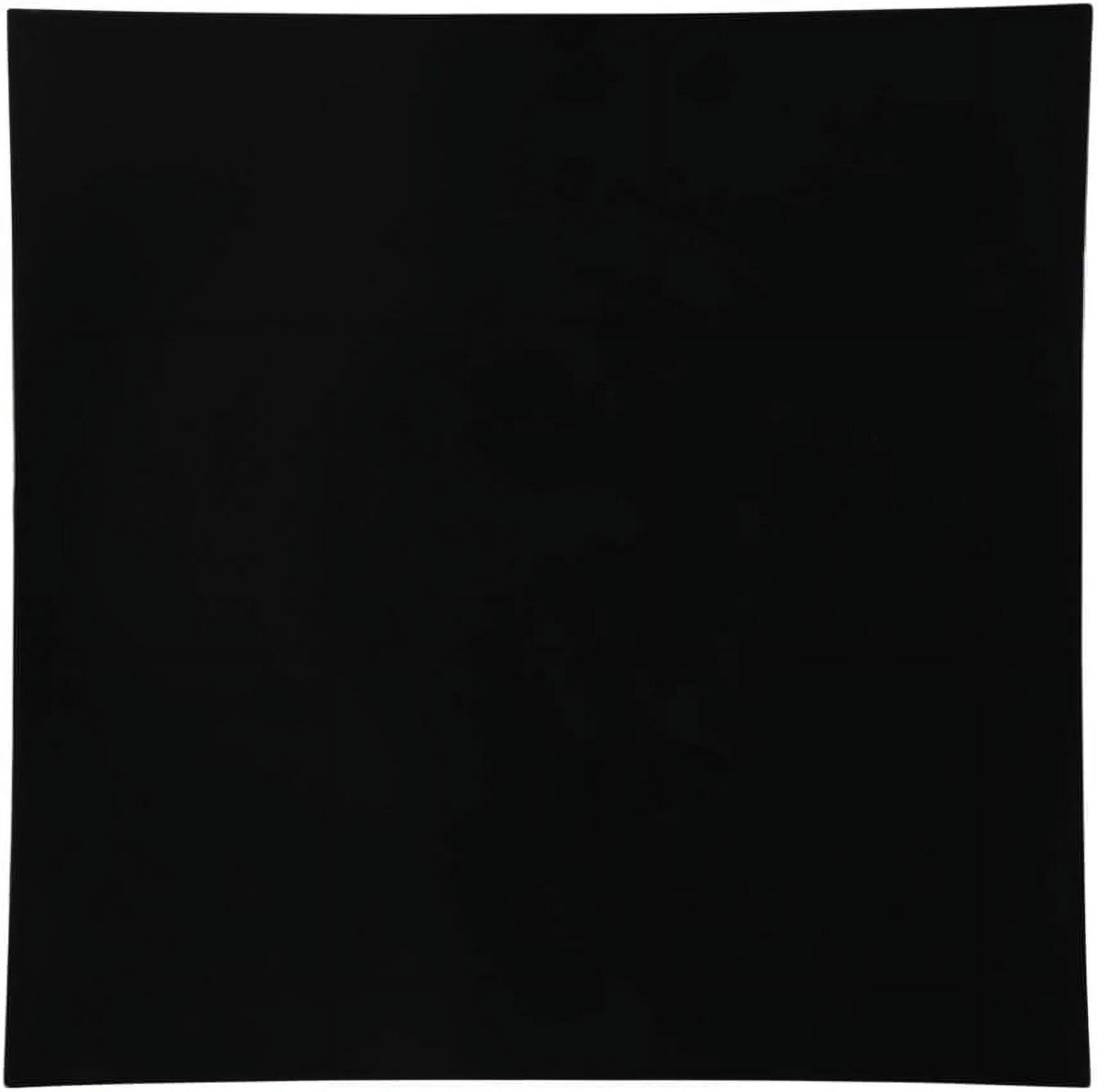 13" Flat Square Black Plastic Plates, 8 S8261