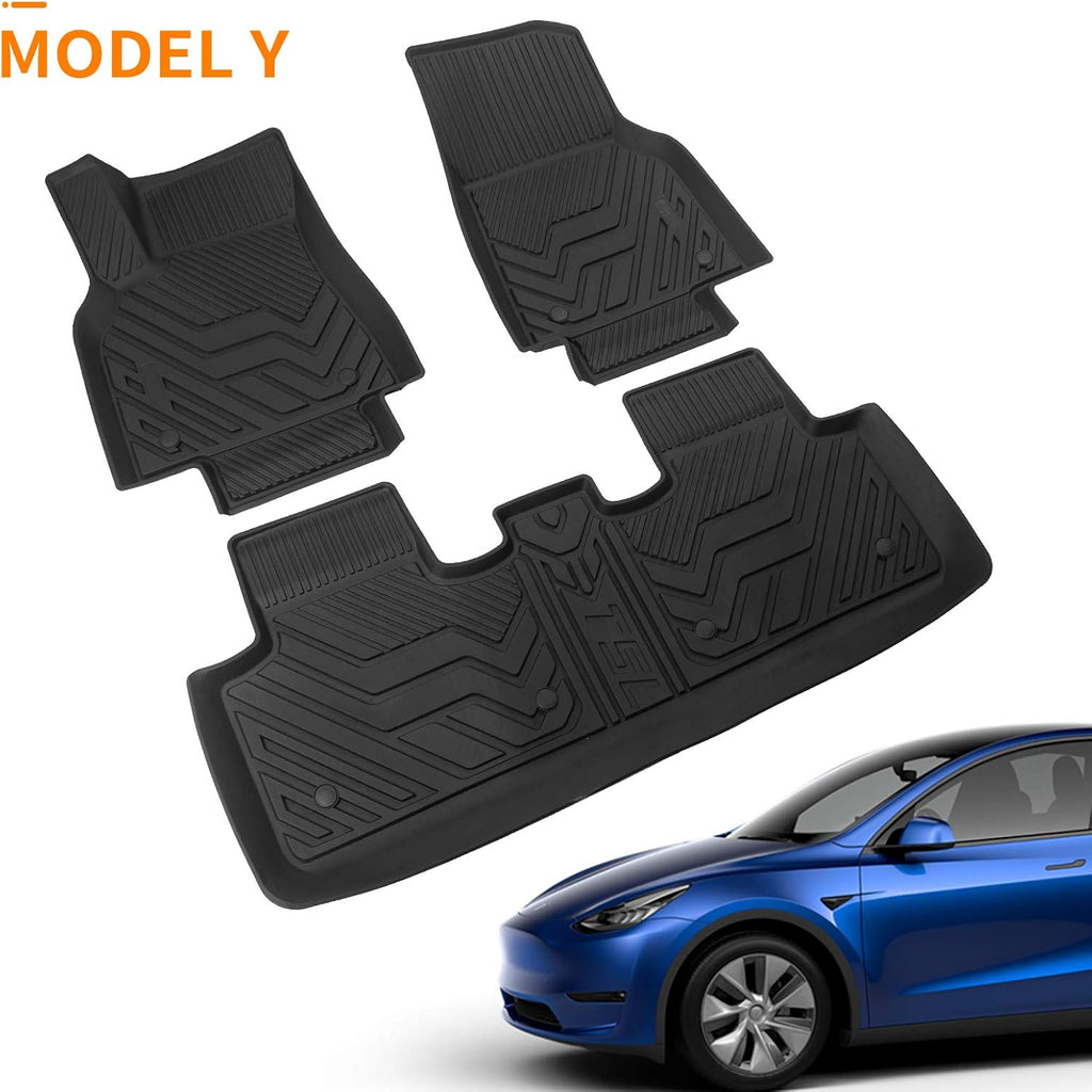 Tesla Model Y Trunk Mats Cargo Liners Floor Mats All Weather Q6382