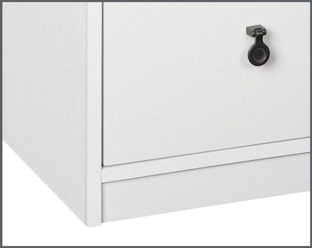 Gray Oak/White 3-Drawer Filing Cabinet I6755