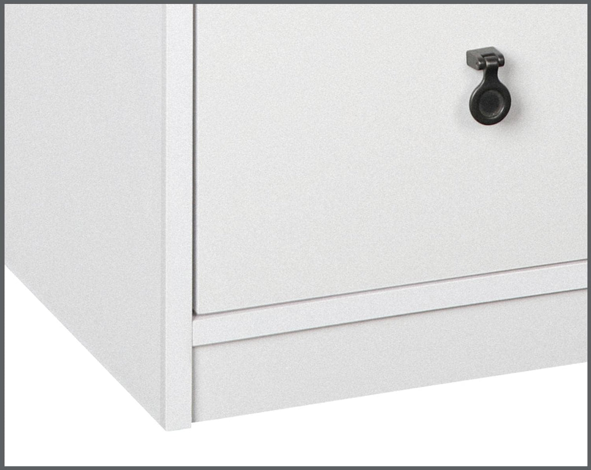 Gray Oak/White 3-Drawer Filing Cabinet I6755