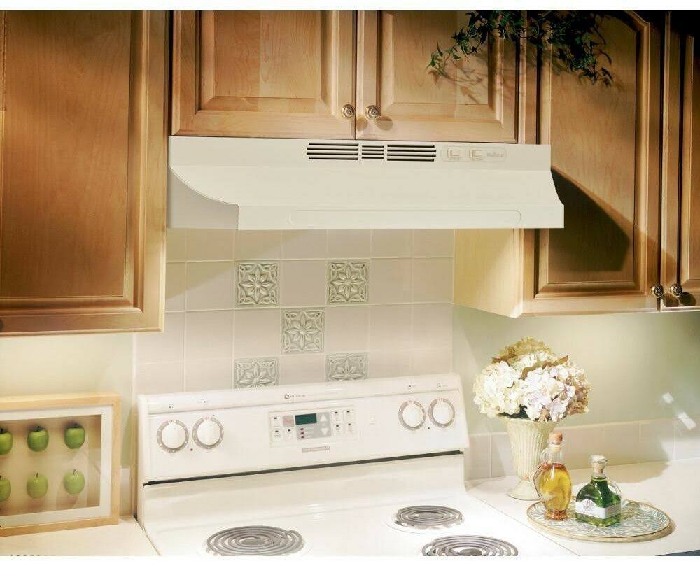 24 in. Ductless Under Cabinet Range Hood with Light in Bisque L9085