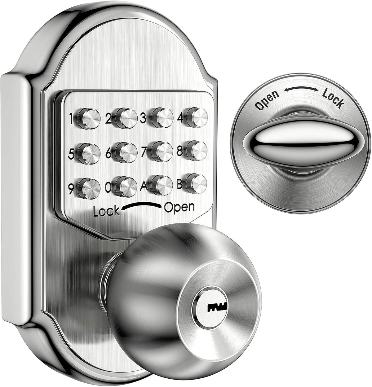Keyless Entry Keypad Deadbolt Door Lock 304 Stainless Steel Mechanical K516277