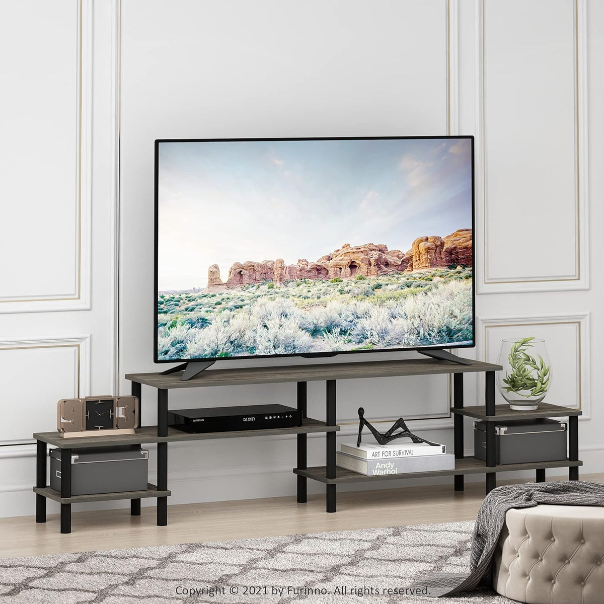 French Oak Entertainment Center for TV up to 58 Inch S850001