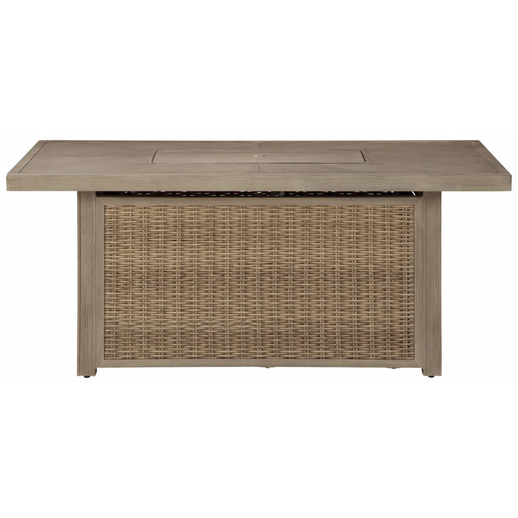 Rectangular Fire Pit Table in Beige G7576