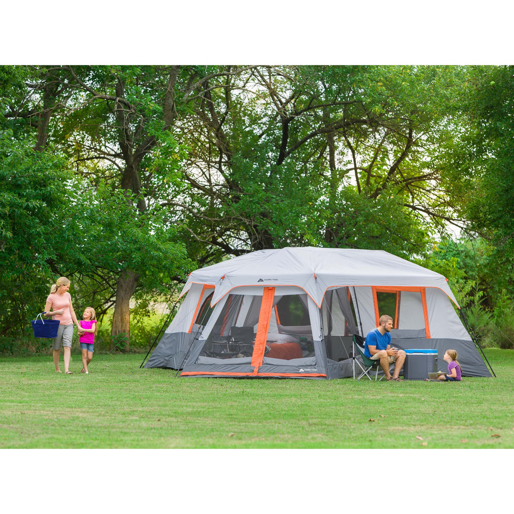 12-Person 3-Room Cabin Tent with Screen Room A5958