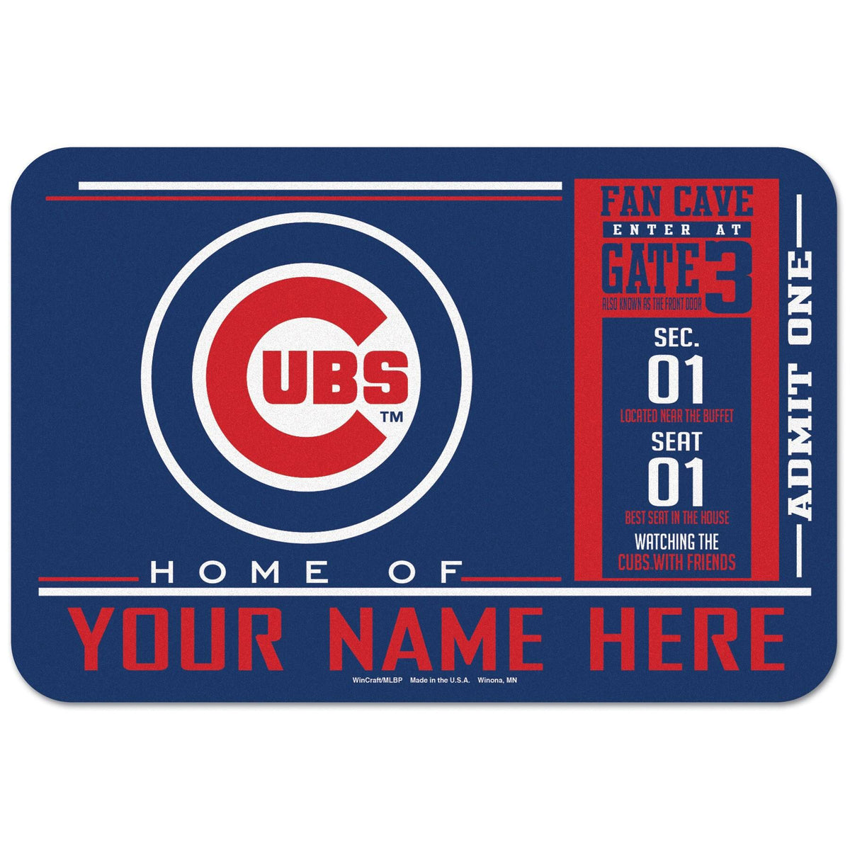 Chicago Cubs 20 x 30 Floor Mat N50015