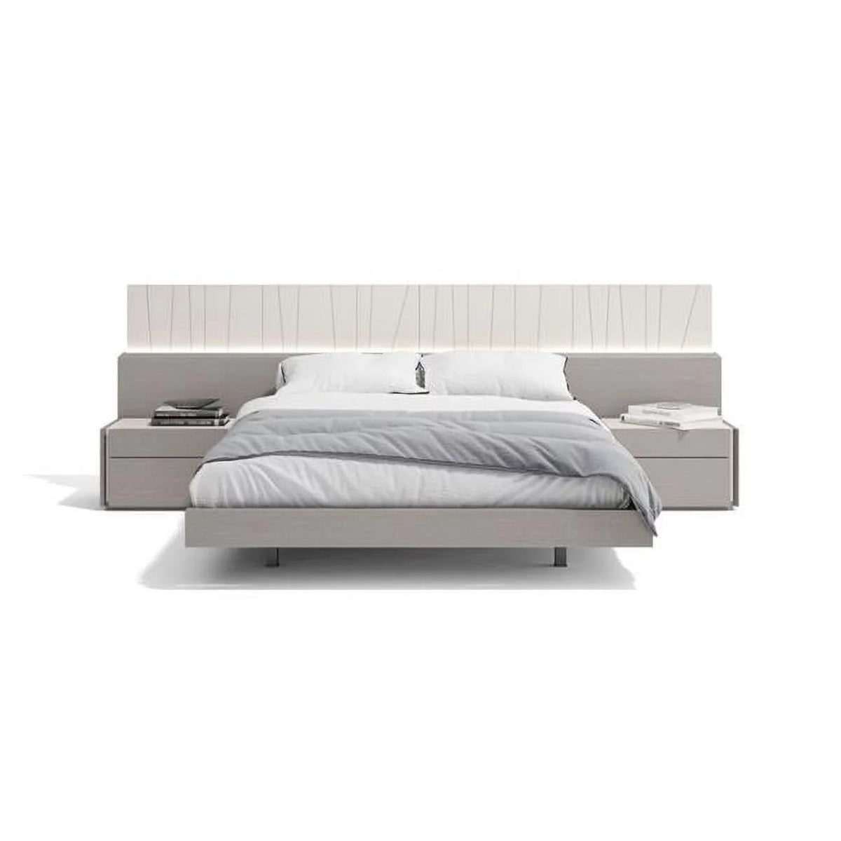 King Size Bed Grey N38541