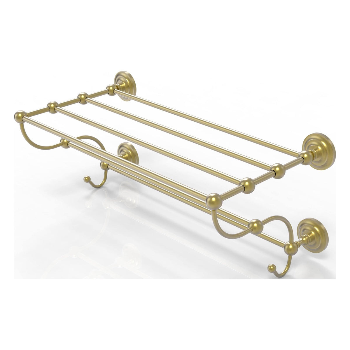 Satin Brass Train Rack Towel Shelf I82963
