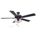 Black 5 Blade Ceiling Fan K4644