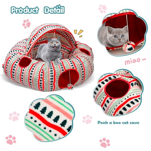Plush Cat Tunnel Bed Z2717