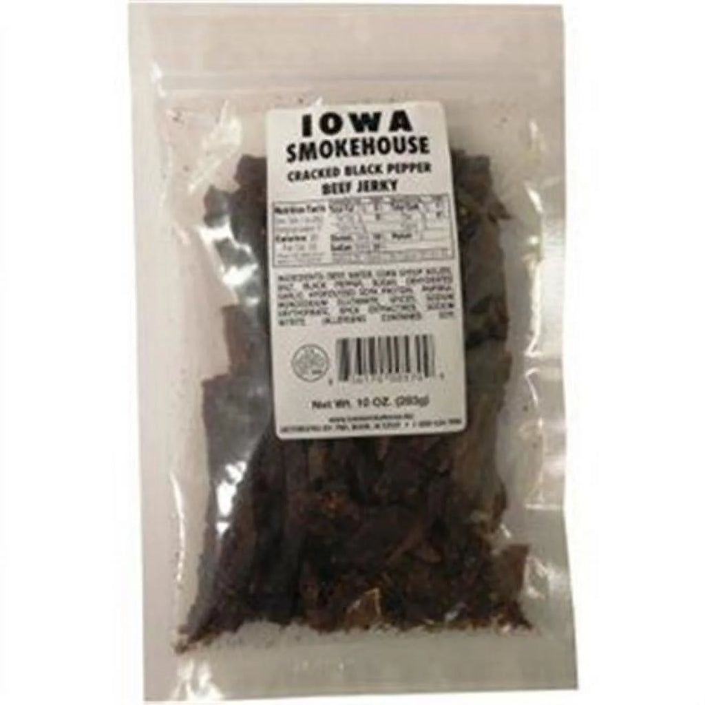 10 oz Cracked Black Pepper Beef Jerky Pack of 6 Q981265