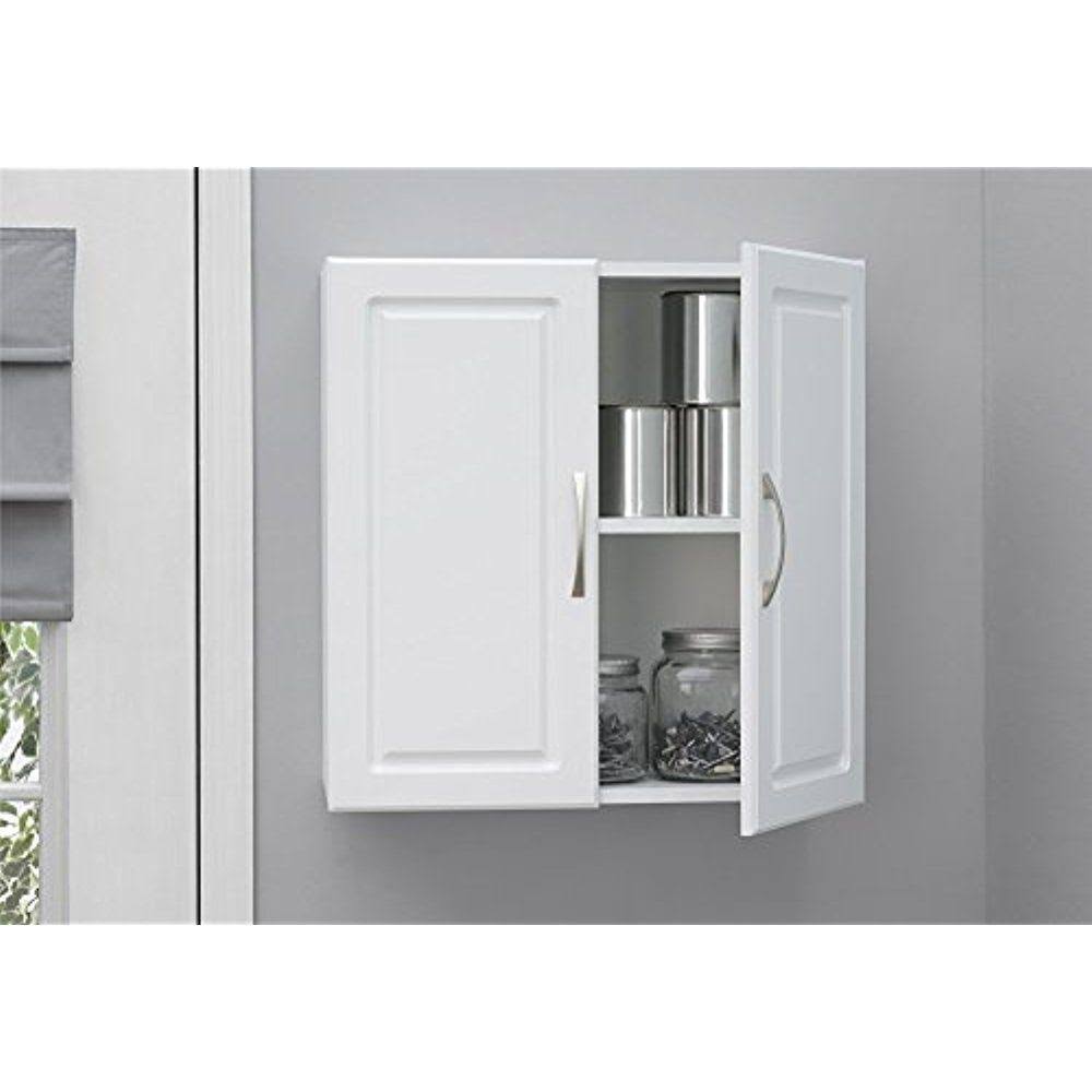 White Stipple Wall Cabinet X5377