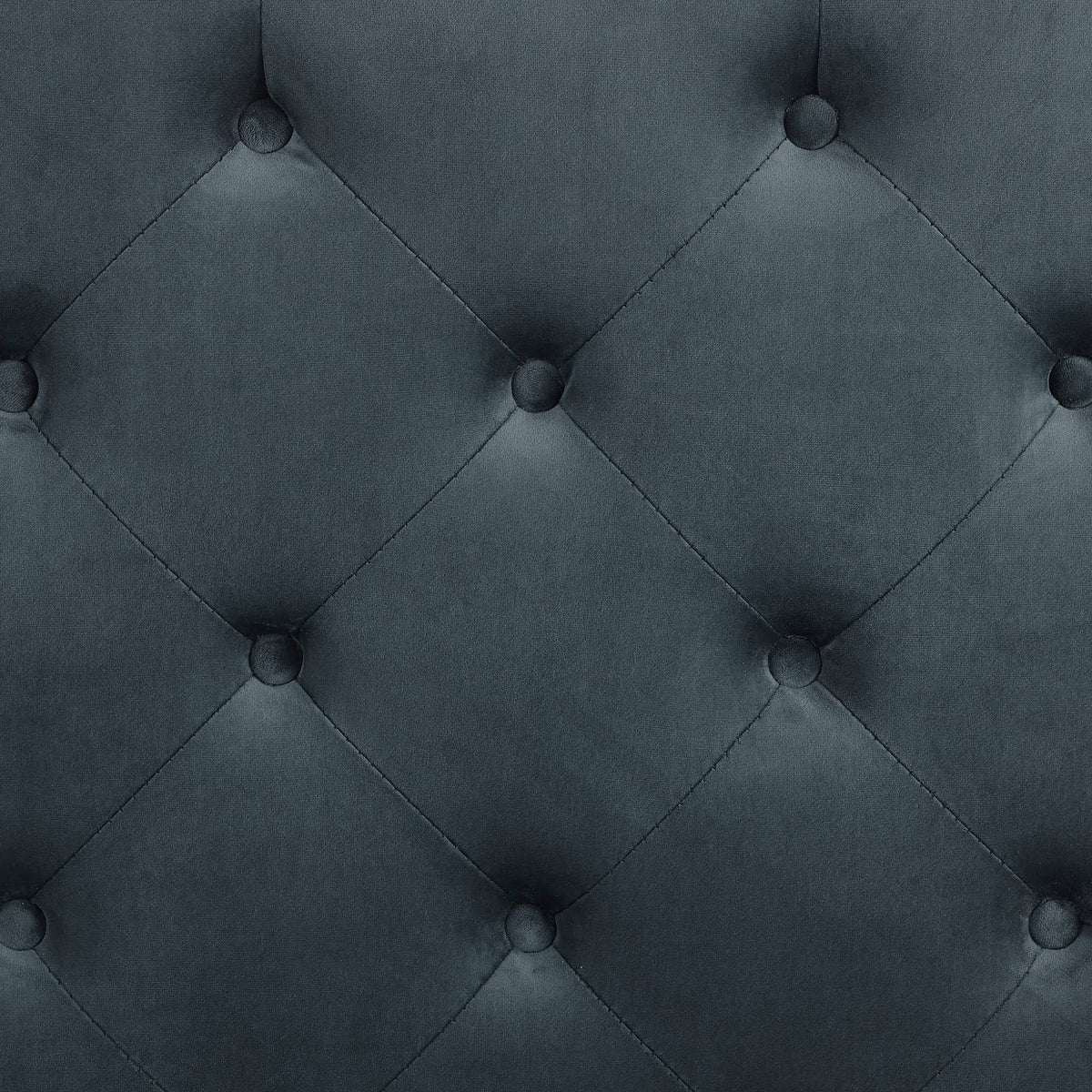 Blue Tufted Storage Ottoman with Casters V202993