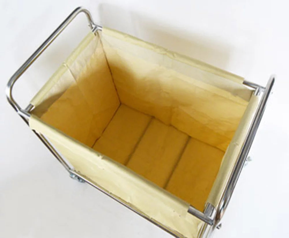 Laundry Sorter Cart with Removable Baskets Stainless Steel Frame Rolling Casters W30855