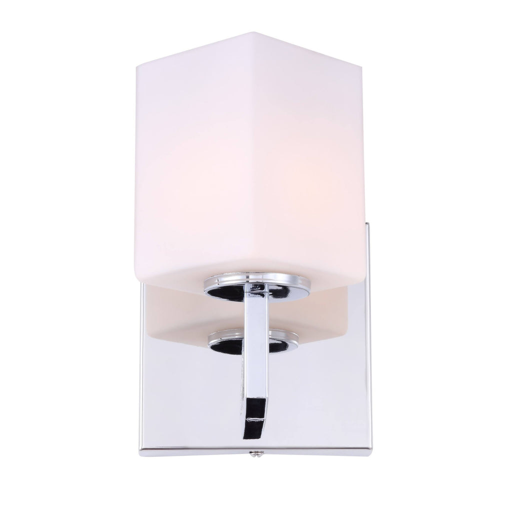 Chrome Opal Glass LED Bath Light T250525