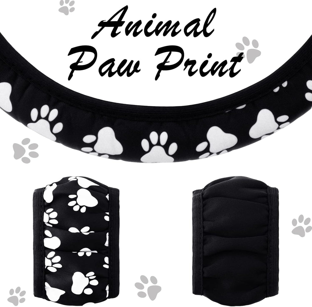 15 Pcs Paw Print Car Seat Cover Full Set Z899