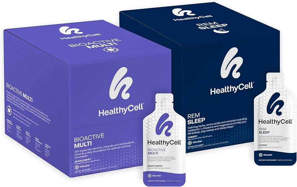 Bioactive Multi + REM Sleep Supplement Bundle - Daily Vitamin + Extra Strength Sleep Supplement - 30 Gel Packs x 2 Y1529