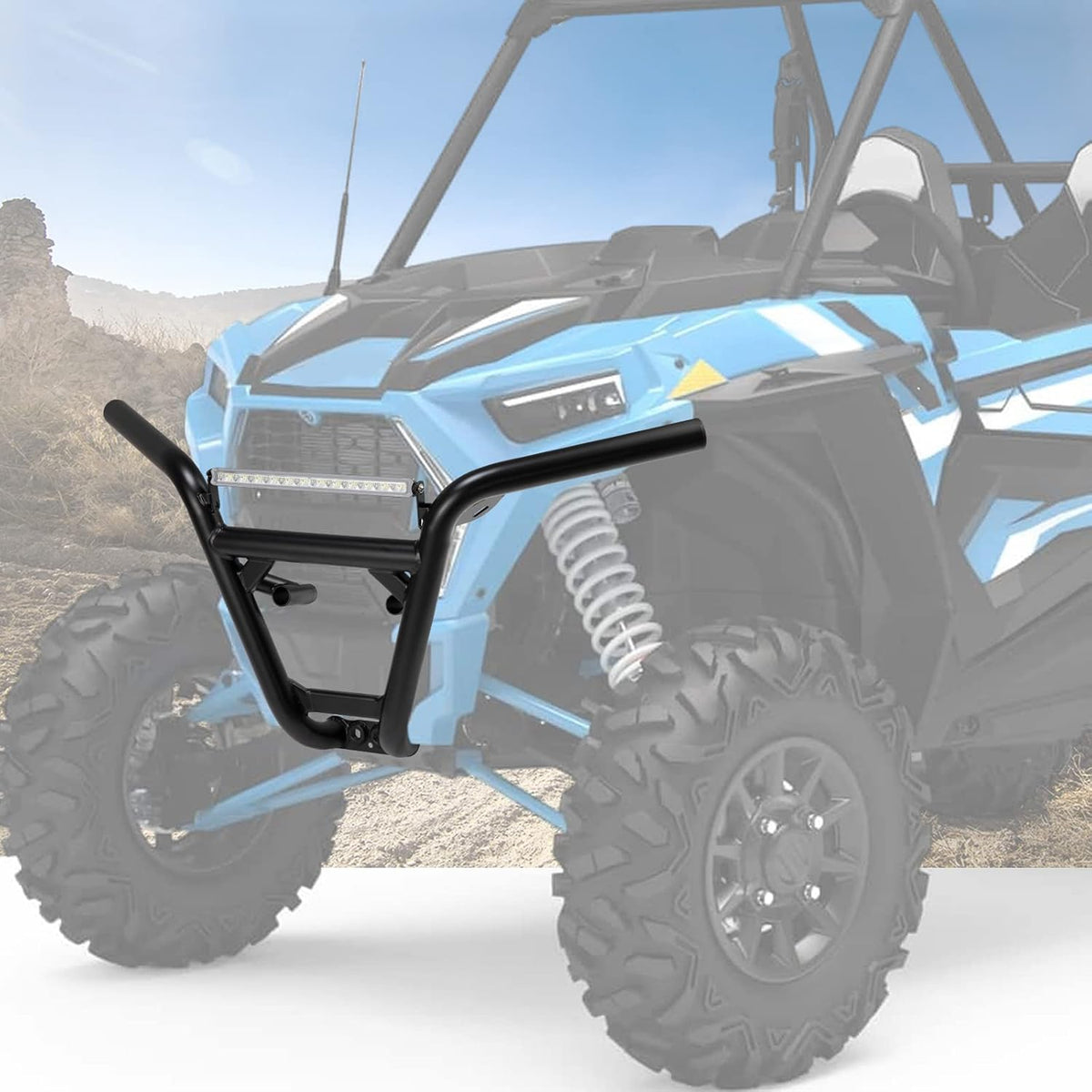 Heavy-duty Steel Tube Front Bumper for Polaris RZR XP1000 2014-2021 G7497